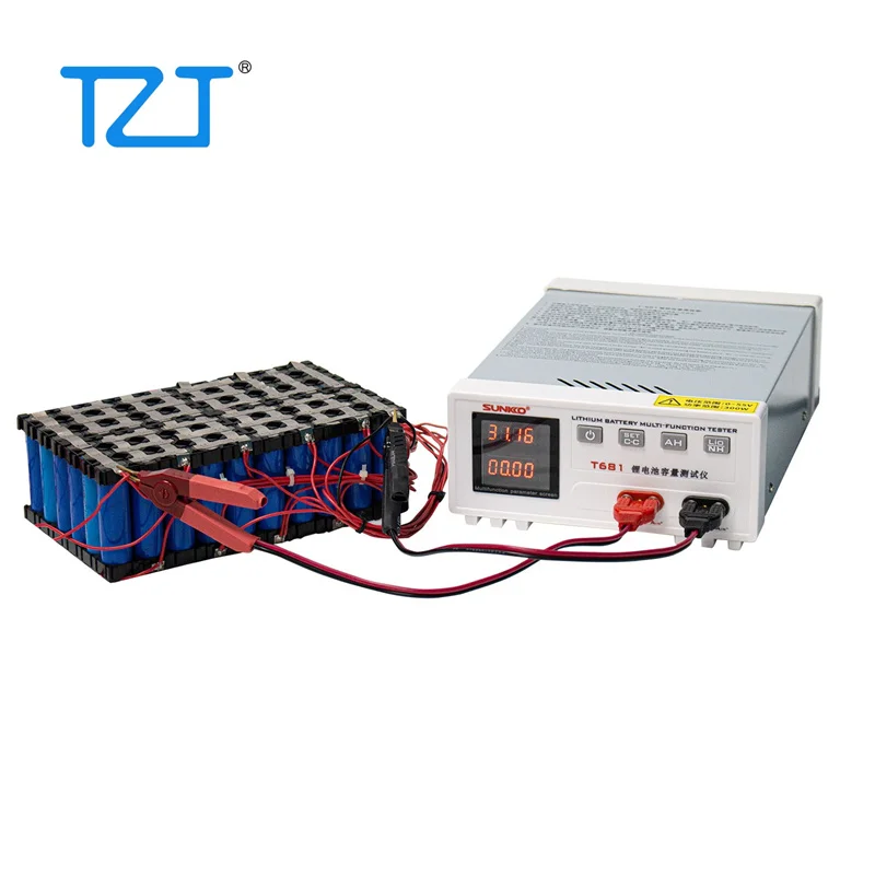 TZT T-681 0-55V Lithium Battery Capacity Tester Multi-function Tester with High Definition Digital Display Screen