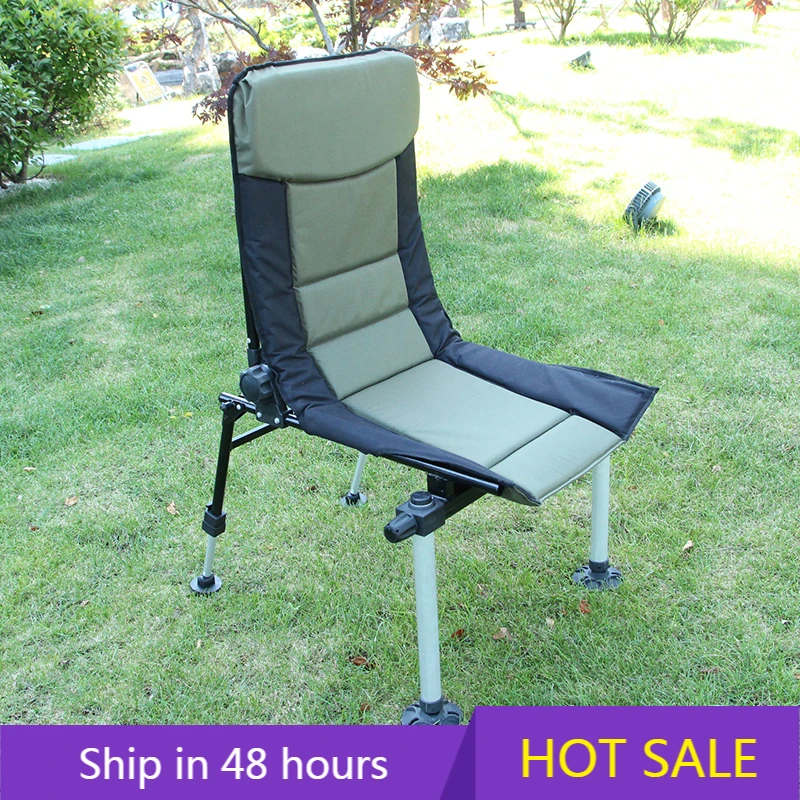 

YTYIN Selco Adjustable Height Camping Fishing Chair Portable High Back Fishing Chair Carp Fishing Chair