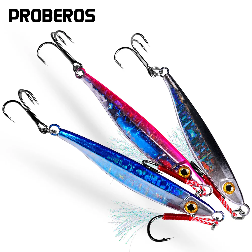 

1pcs Artificial Hard Hook 7g 10g 15g 20g 30g Jigging Lure Slow Jig Metal Jig Fast Sinking Fishing Bait Trout Fish Fishing Lure