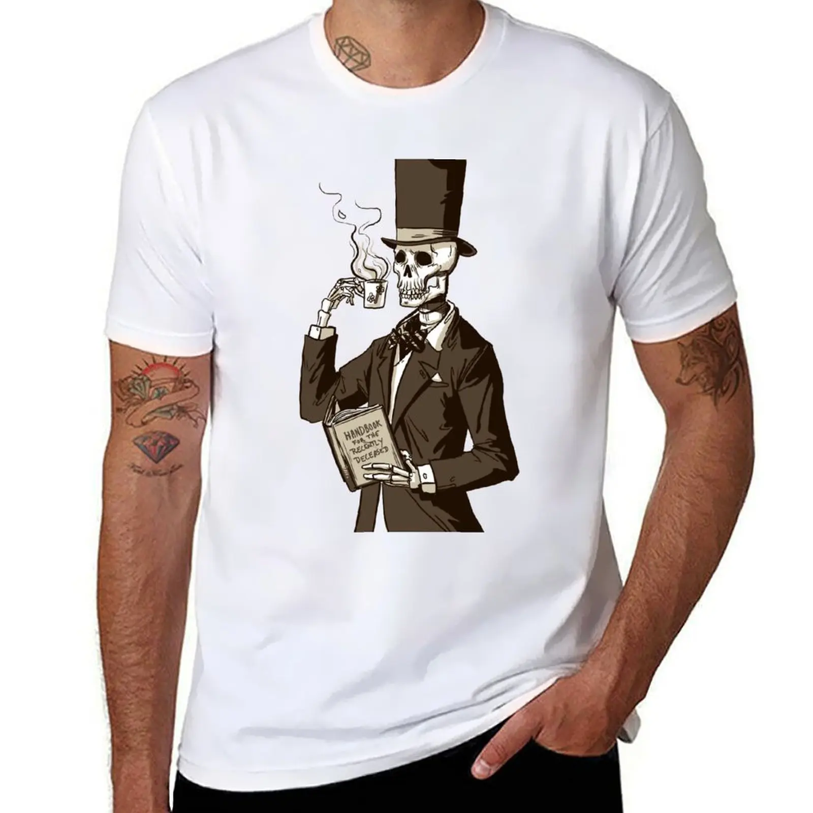 

Handbook for the Recently Deceased T-Shirt cotton t shirt man t shirt man plain man t shirt graphic T-shirt