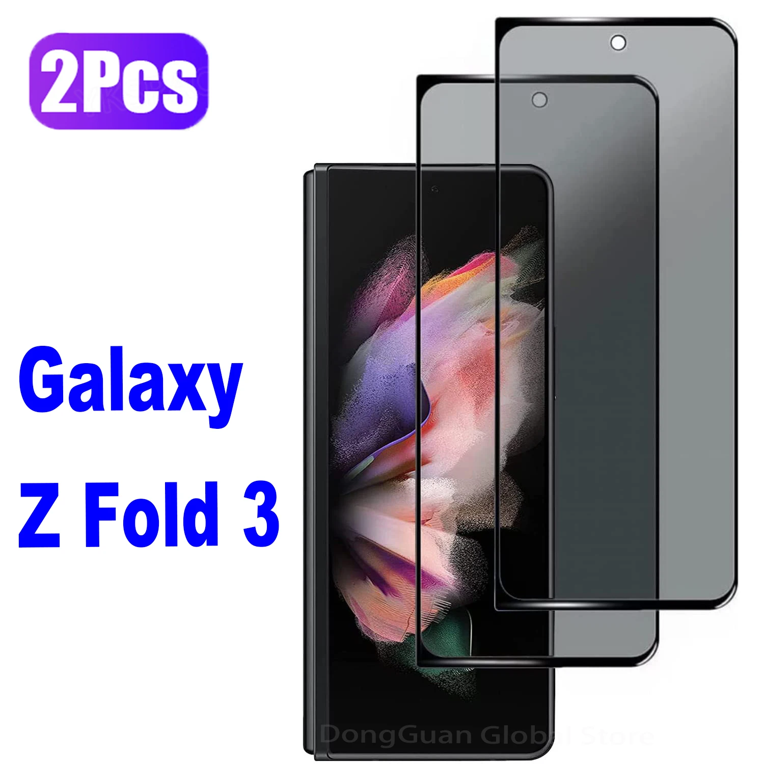 

2/4Pcs Anti Spy Tempered Glass For Samsung Galaxy Z Fold 3 Z Fold 4 Z Fold 5 2 9H Privacy Screen Protector