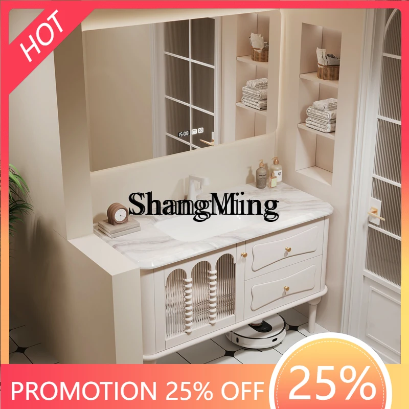 

CL Bathroom Cabinet Combination Floor-to-ceiling Bathroom Luxury Stone Washbasin Washbasin Washstand