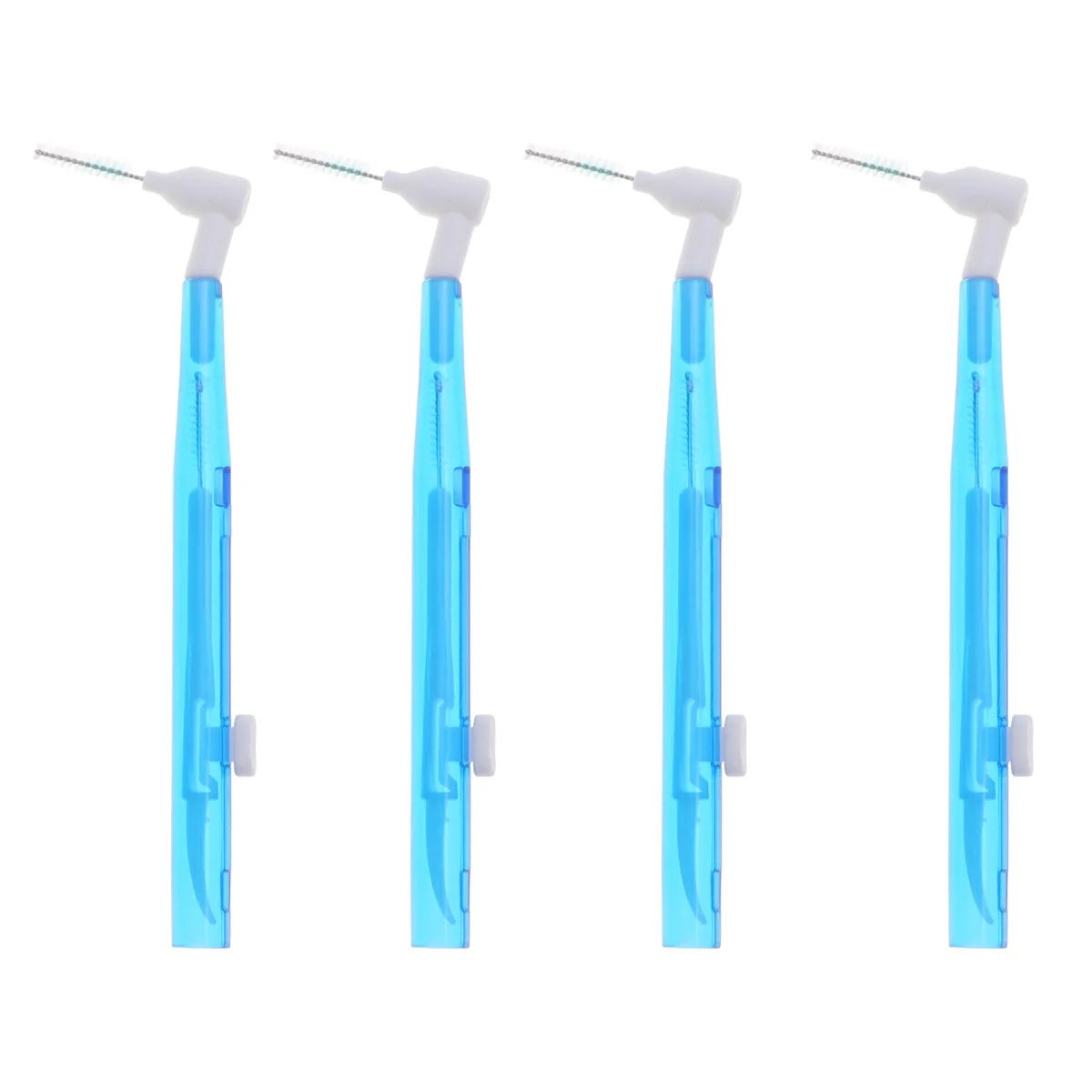 

35pcs Interdental Brush Blue Toothpick Cleaners PP Material Three-headed Oral Hygiene Floss Brushes Safe Family Use