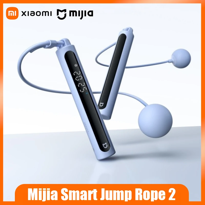 

Умная скакалка Xiaomi Mijia 2 | Счет через приложение в режиме реального времени | Силиконовый противоскользящий | Аккумуляторный режим | Тренировки в помещении