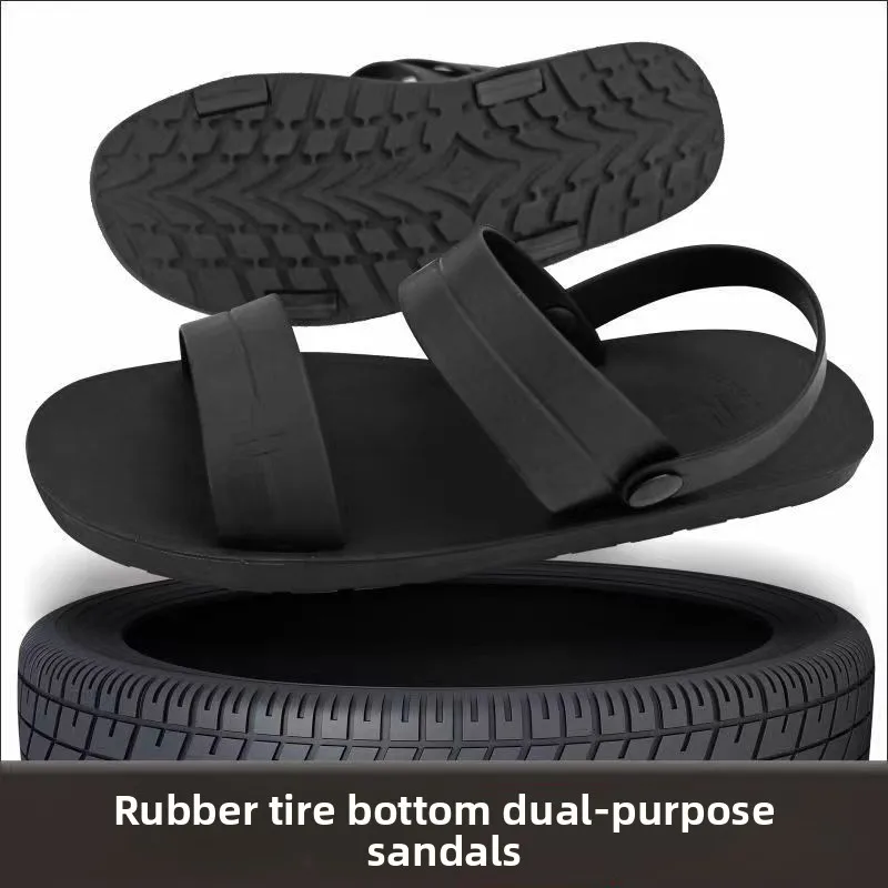 

Новые мужские повседневные слипоны с противоскользящей износостойкой резиновой подошвой, дышащие, удобные, черные, модные летние шлепанцы