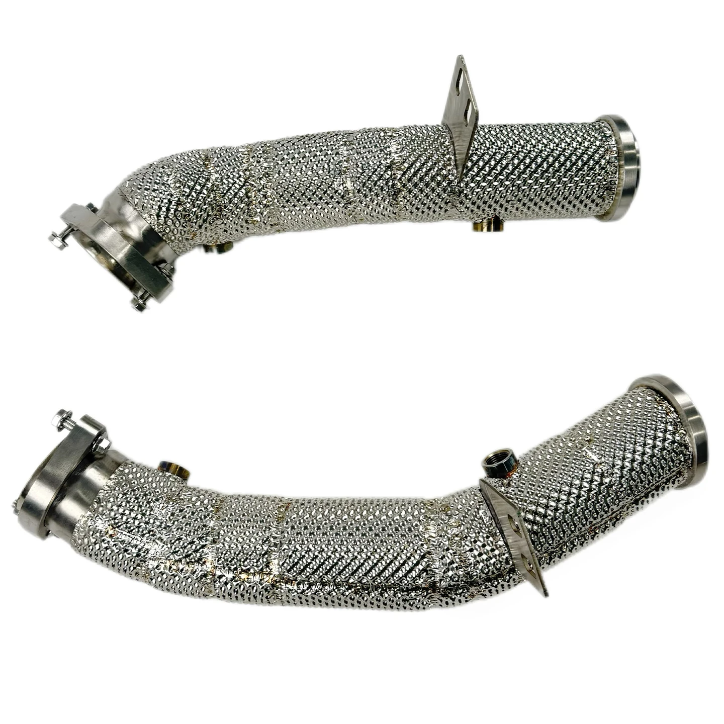 DEX Downpipe for C43 AMG W205 3.0T 2016-2021 304 Stainless Steel 1.5mm Thick Heat Shield High Performance Exhaust 1-Year