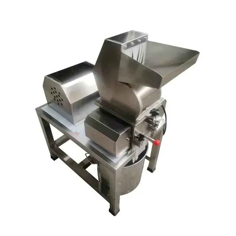 【Best-selling】Stainless Steel Chemical Plastic Cinnamon Star Anise Spice Grinder High Efficiency Plant Coarse Crusher