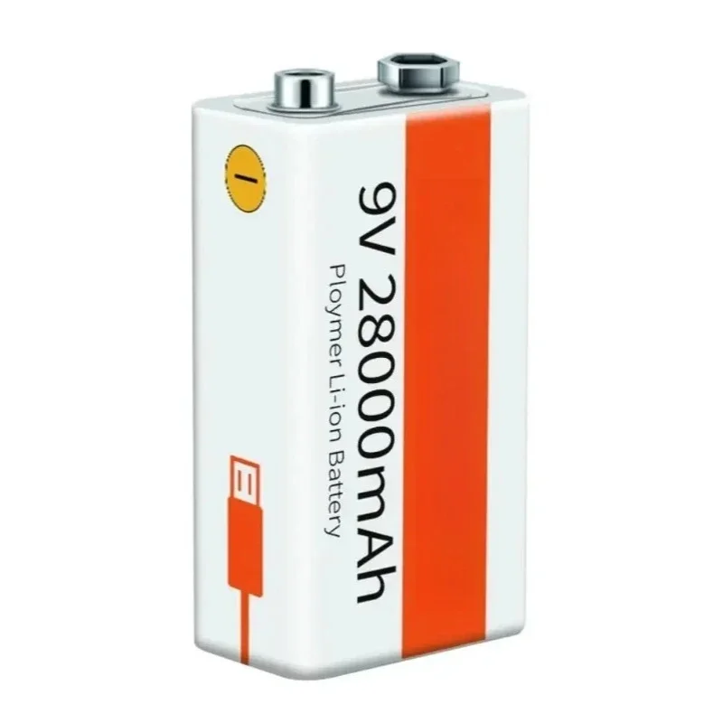 For Multimeter Microphone Toy Remote Control KTV Use USB-9V 28000mAh Li-ion Rechargeable Battery 6pcs