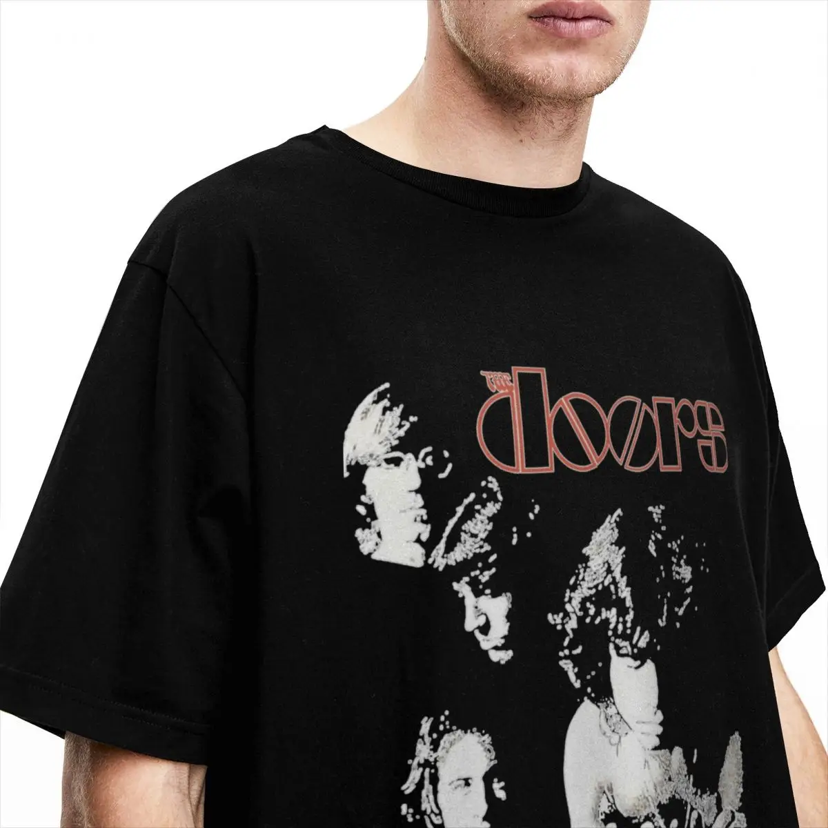 Men Women\'s The Doors Band Eight Perfect Gift Fan Graphic T Shirt Merch Amazing Pure Cotton T Shirts Tee Clothing Original