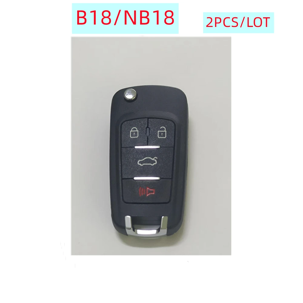 

KEYDIY B18 NB18 Дистанционный ключ от автомобиля 4 кнопки b18-4 nb8-4 для Buick KD900/KD-MAX/KD-X2 Программатор ключей KD MINI B Series Remote 2 шт.