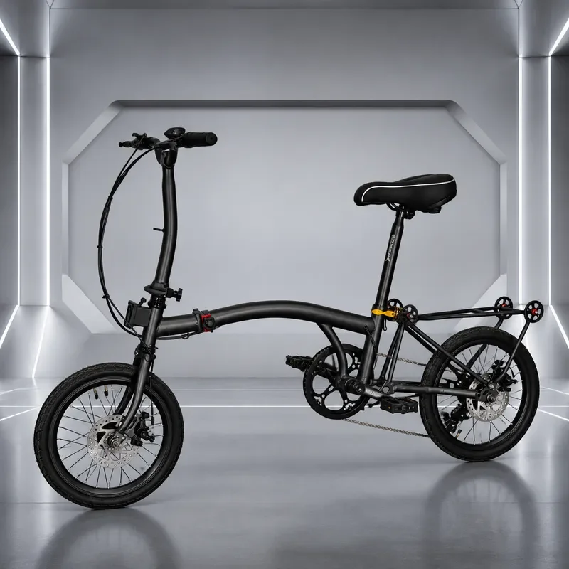 Colorful Small Folding Bicycle with Electroplated Frame Compact Design for Easy Storage and Portability Lightweight Bike