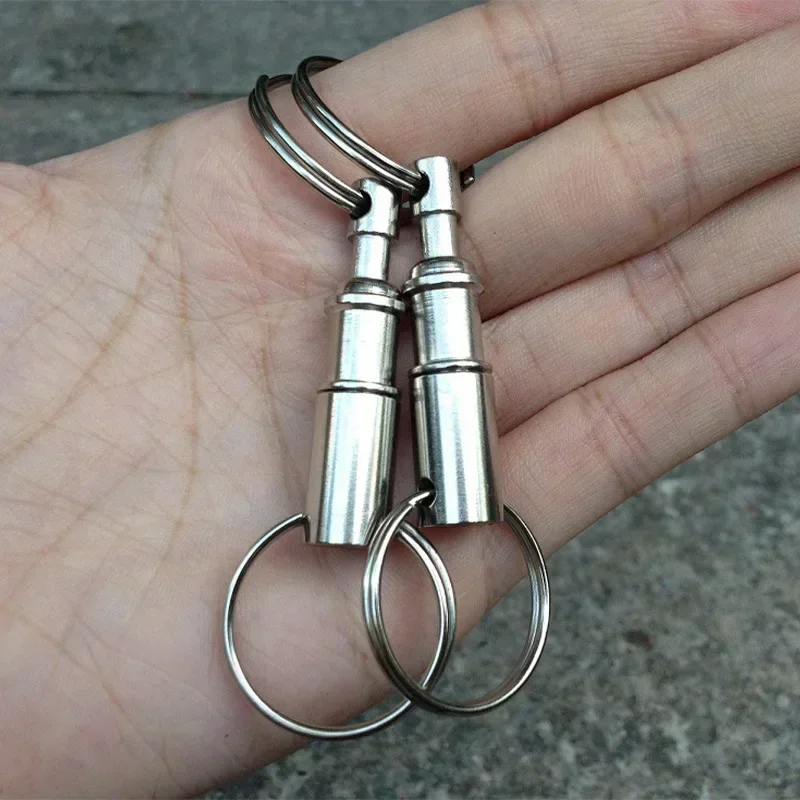 1/3pcs Detachable Key Chains EDC Outdoor Tool Pull Apart Quick Release Keyrings Removable Double Split Rings