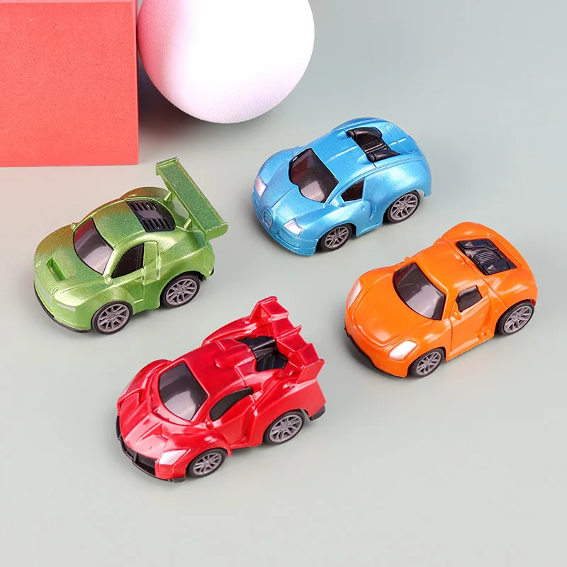 New Children's Pull Back Toy Cartoon Mini Q Version Car Simulation Racing Car Model Plastic Toys Boys Gift Free Shipping