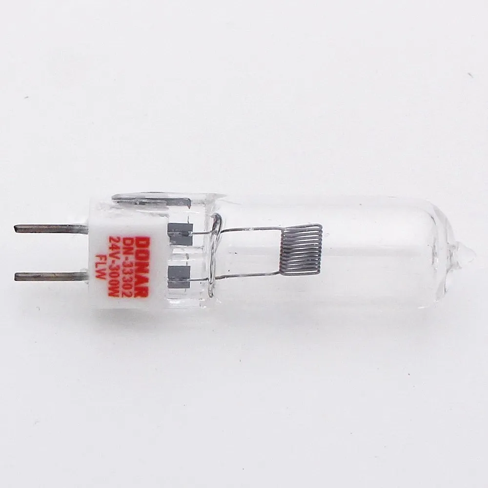 HoneyFly 64516 GX6.35 Halogen Lamp 24V 300W Warmwhite Clear Quartz PG Optical Curve Grinder Bulb Photographic Stage Lamp