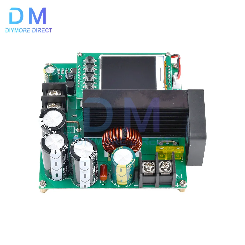 900W 15A CNC LCD Display Constant Current Constant Voltage DC Boost Module CC CV Step Up Module Board DC 8-60V Input