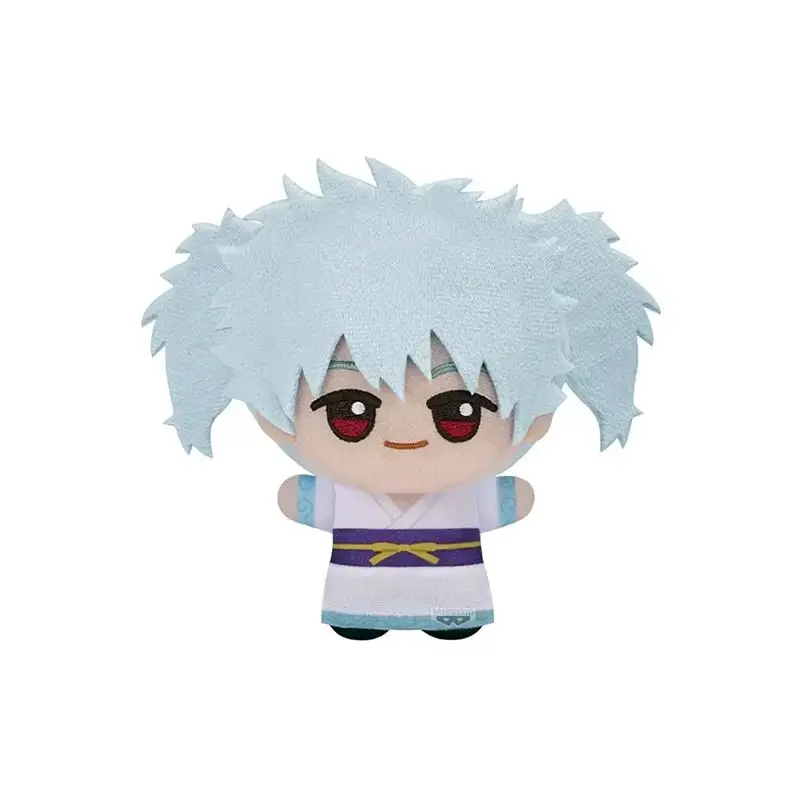 Banpresto Gintama Q Version Character Plush Keychain Anime Doll Plush Pendant Bag Charm Decoration Gifts For Collection Fans
