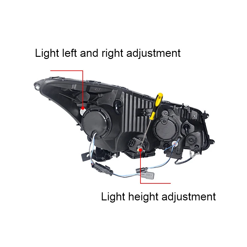 Farol conduzido estilo do carro para honda 8th accord 2008- 2013 lâmpada principal dinâmico sinal de volta drl farol led