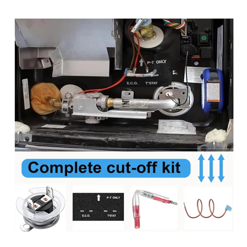 AT44-93866 RV Water Heater Thermal Cutoff Kit  With ECO Thermostat Assembly Kit Compatible With Atwood 93866 91447