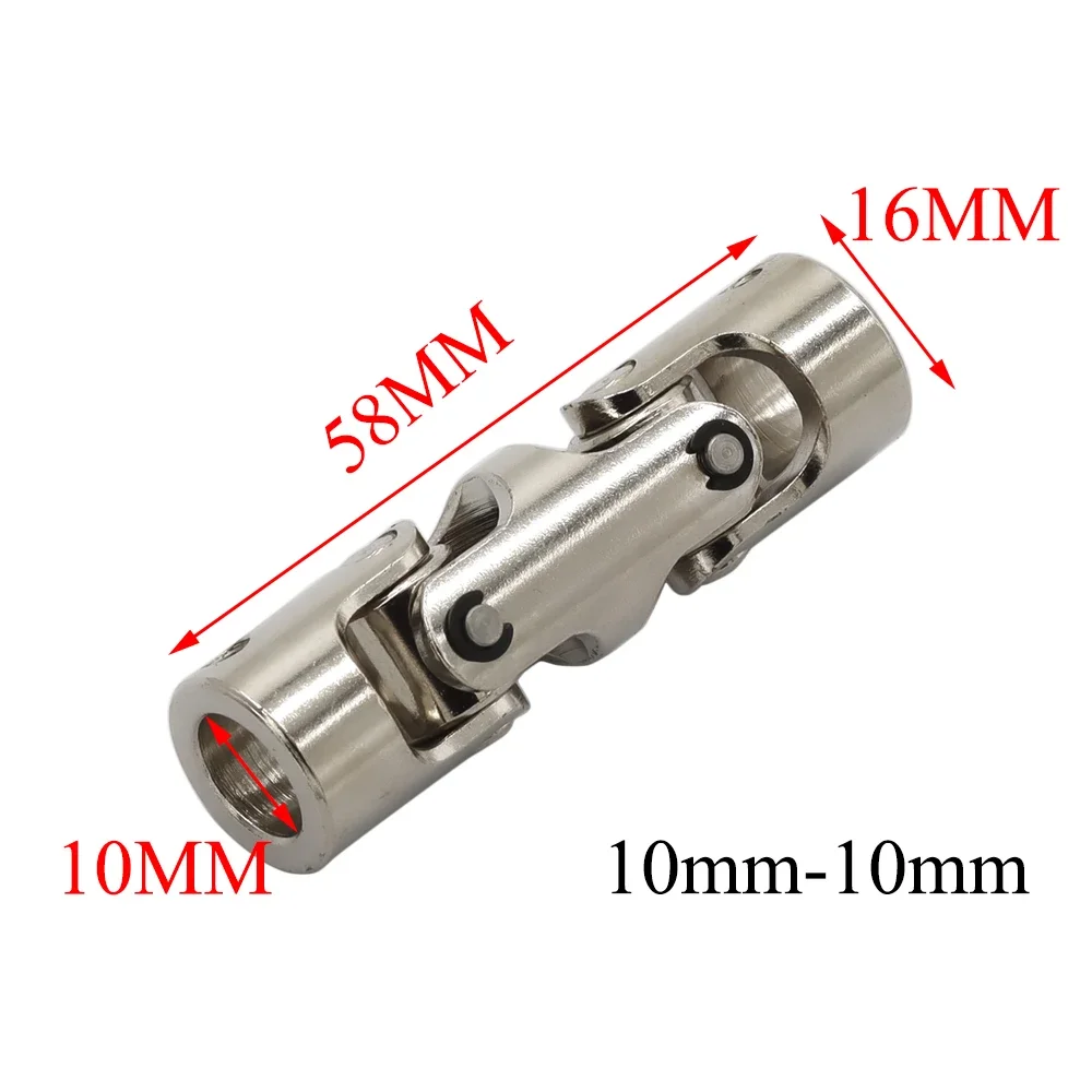 4/5/6/8/10mm RC Boat Car Shaft Coupler Three-section Universal Joint Coupling Motor Connector Metal Cardan Joint With Screw