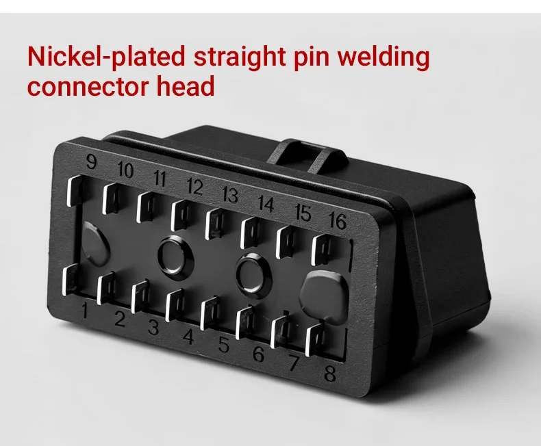 OBD2 16Pin Male/Female Connector J1962 12/24V Gold Plated Pins OBD II Plug Socket DIY Car Diagnostic  Repair Harness Accessories