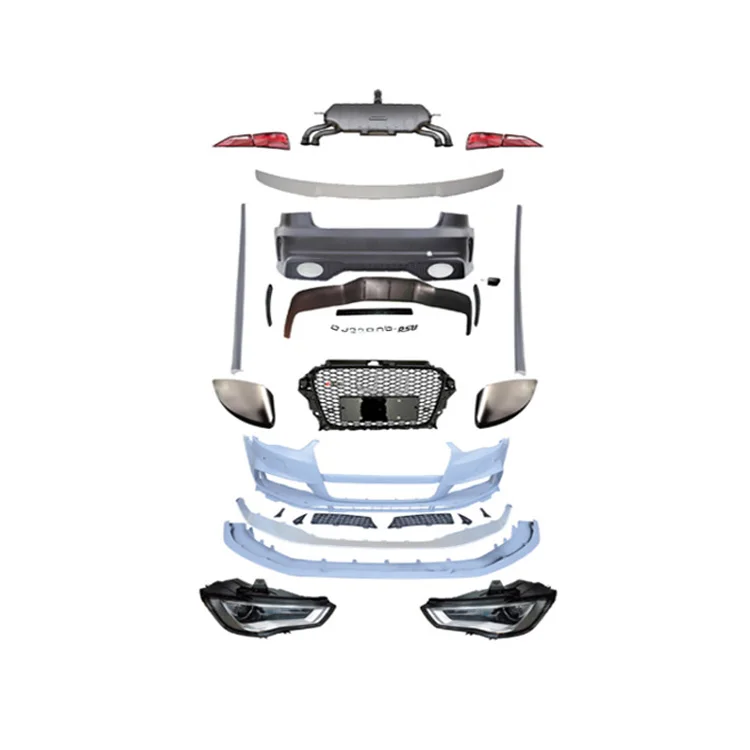 

Damei автозапчасти в стиле RS, комплекты бампера, передний диффузор для губ, боковые юбки, фары, задние фонари, комплект бампера для A3 2013