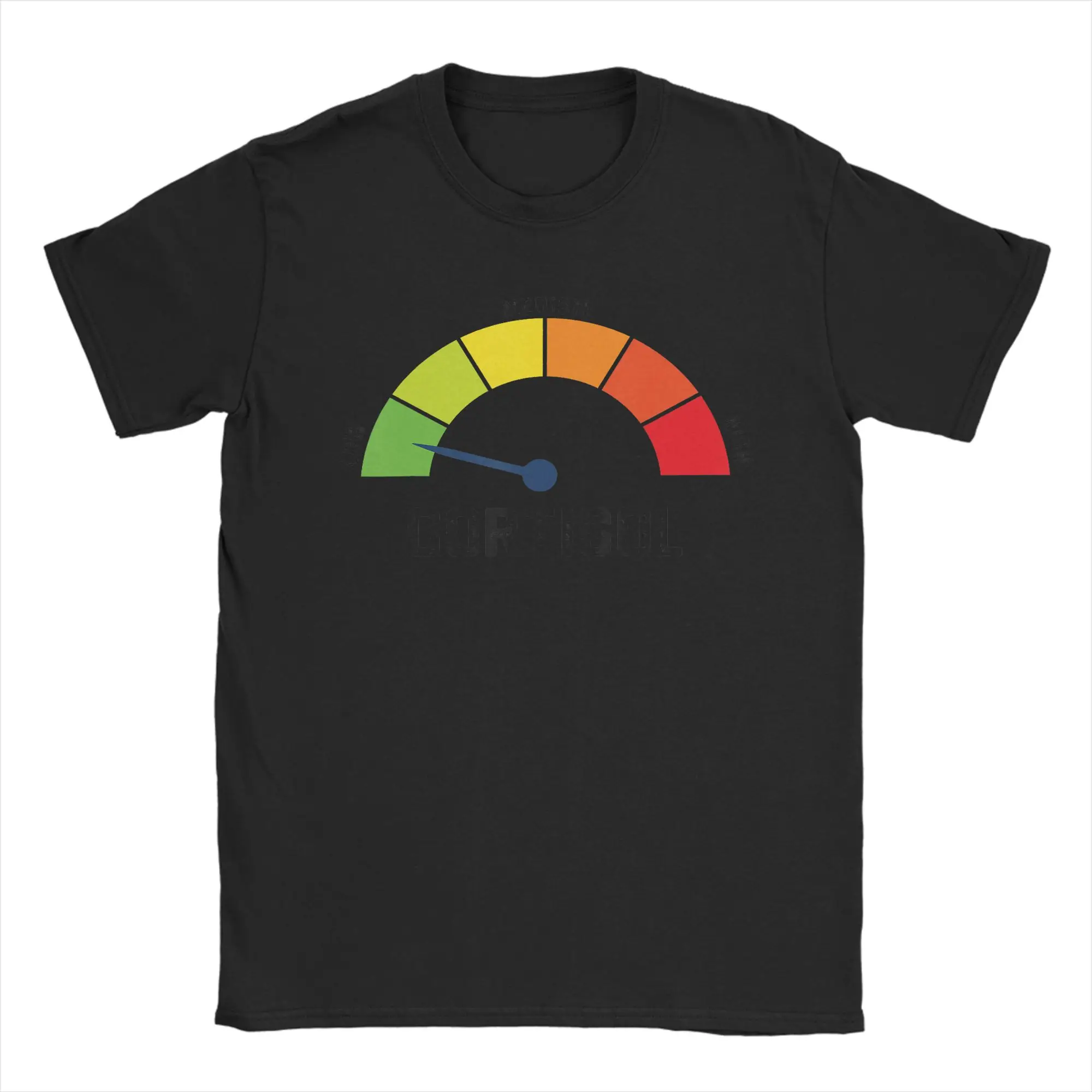 New Cool Low Cortisol Levels Meme T-Shirts Men Pure Cotton T Shirts Short Sleeve Tees Graphic Clothing 2026 Men T-shirt Summer