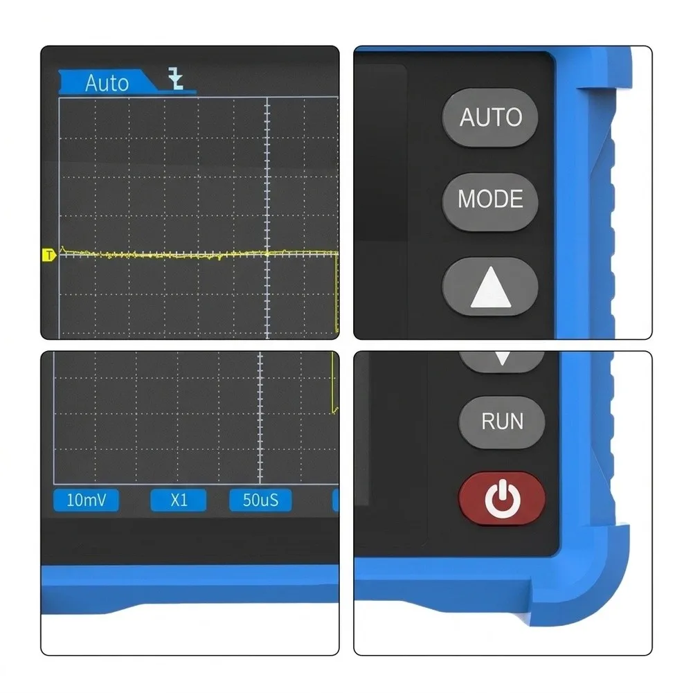HP-250K Handheld For Oscilloscope with 250kHz Bandwidth and 2.5MS/s Sampling for Embedded Systems Debugging and PCB Testing