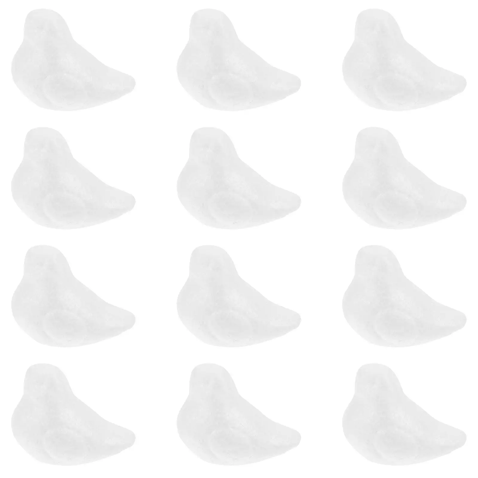

12Pcs Blank Foam Bird Cutouts DIY Craft Kit for Creative Painting Decoration Party Themes Christmas Ornaments Art Projects