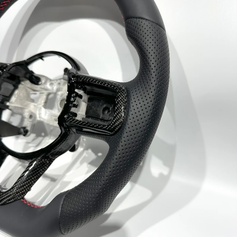 Exquisite leather steering wheel, suitable for Jeep Wrangler JL JT Gladiator 2018-2026 accessories.