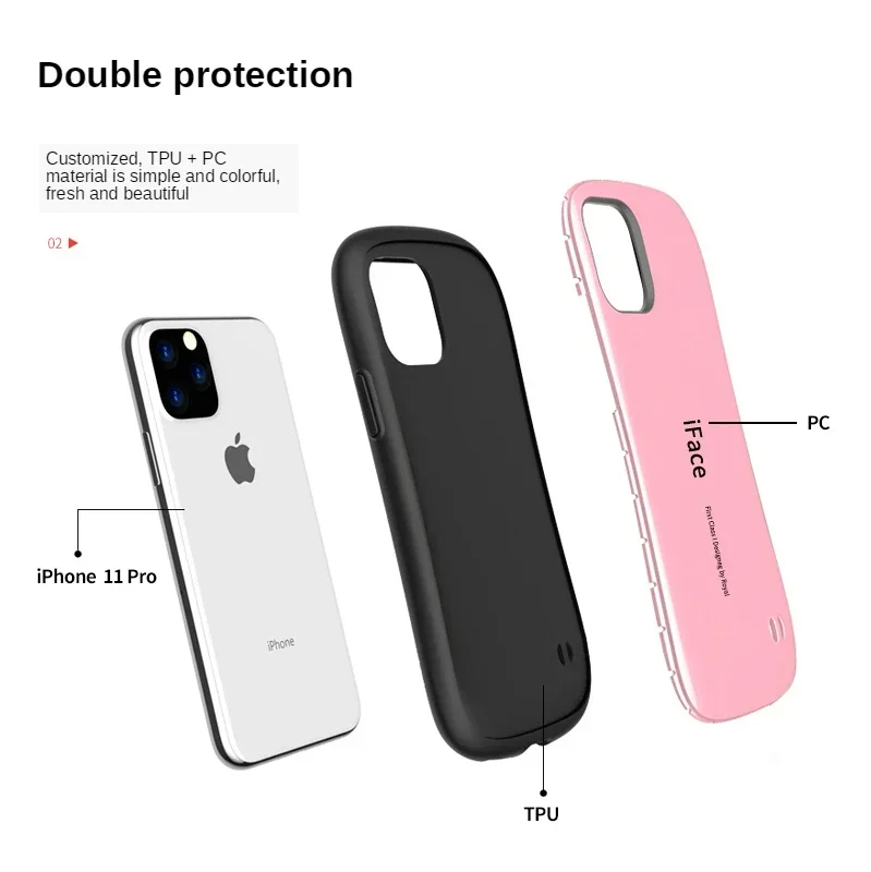 iface Mall Case Cover For iphone 15 14 13 12 11 Pro Max Silicone Shockproof Glossy Luxury Back Cover For XR XS Max 7 8 Plus Case