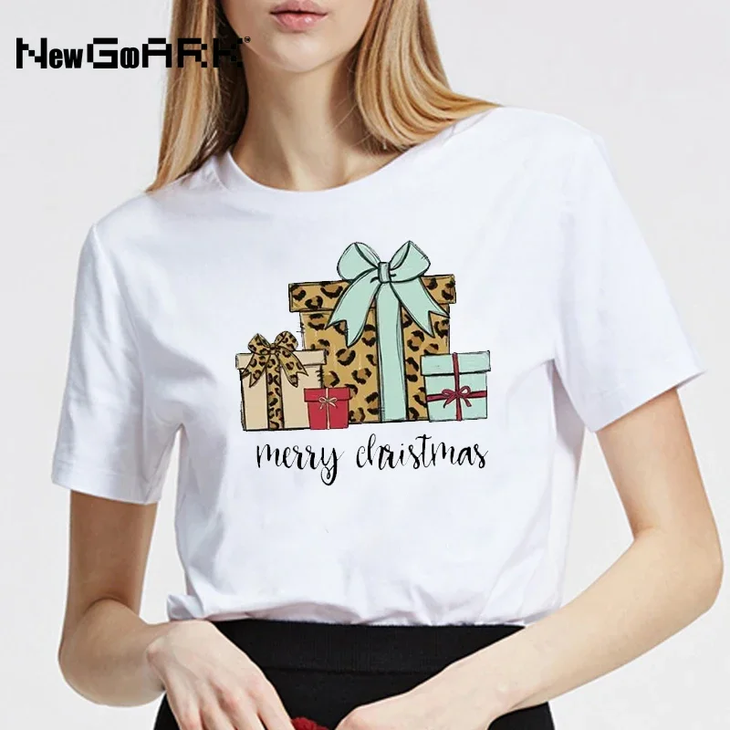 LE Christmas Graphic Casual Tee Summer Amusing Fashion Casual Printed Vintage O-Neck Harajuku graphic t shirts