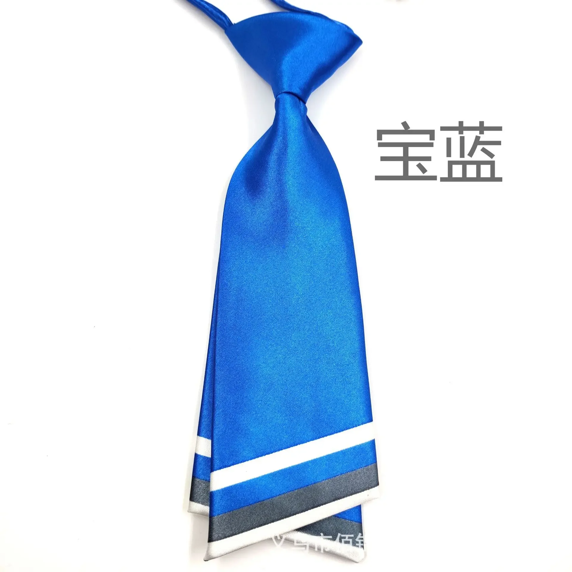 Flat head Korean version knife shaped women's tie suit dance academy style JK uniform sailor white-collar student tie