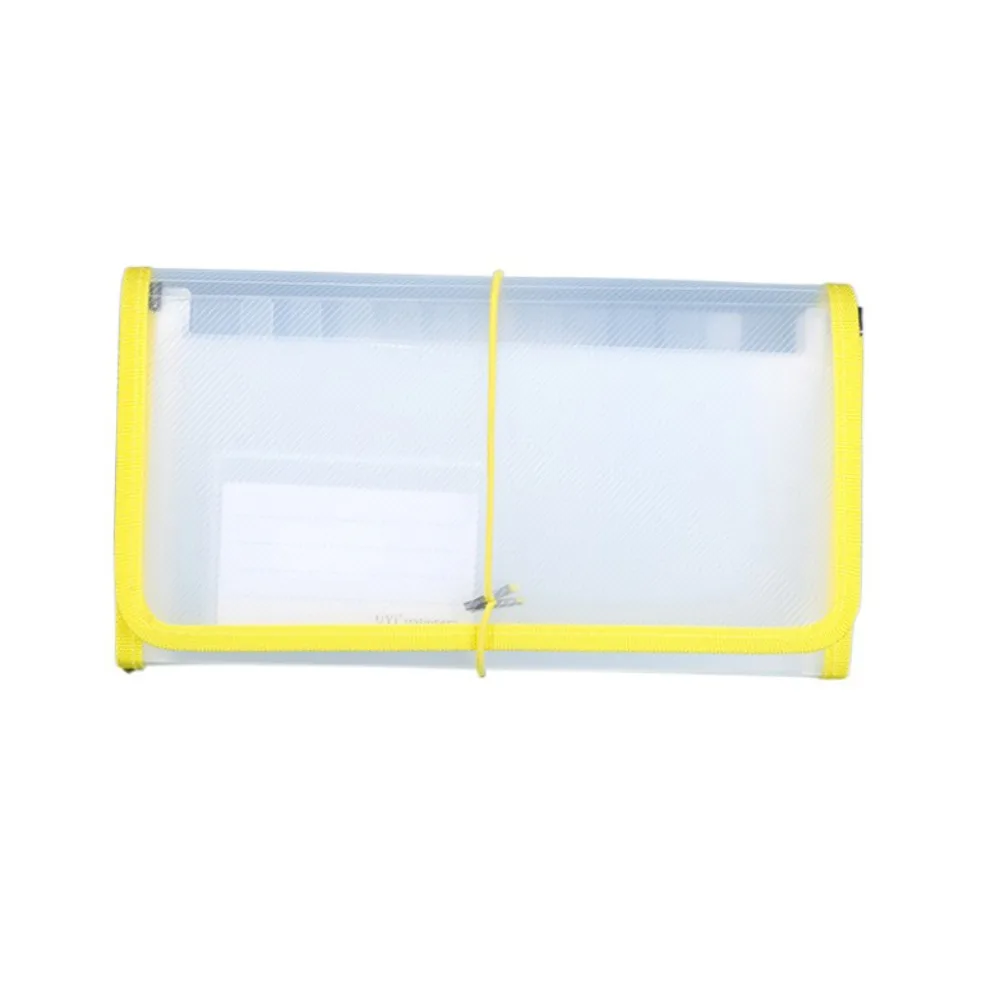 

13 карманов, сумка для хранения квитанций, цветные этикетки, прозрачная полипропиленовая расширяющаяся папка для файлов, веревка для переплета, большая вместительная сумка для аккордеонных файлов