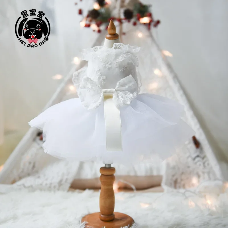 

Dog Wedding Dress Pet Wedding Princess Dress Teddy Dog Dress