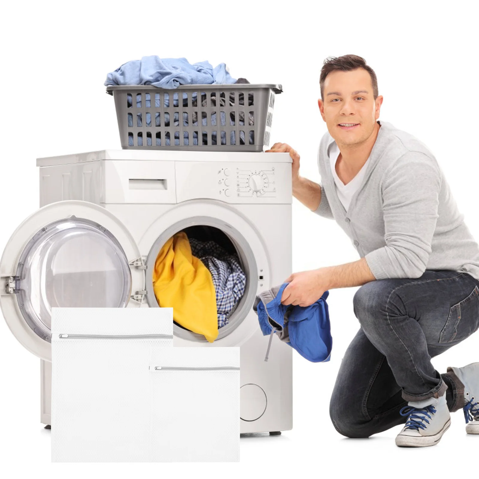 3 шт., мешок для белья, сотовый сетчатый мешок для стирки, набор для бюстгальтеров, нижнего белья, нежная одежда, складная машинная безопасность на молнии