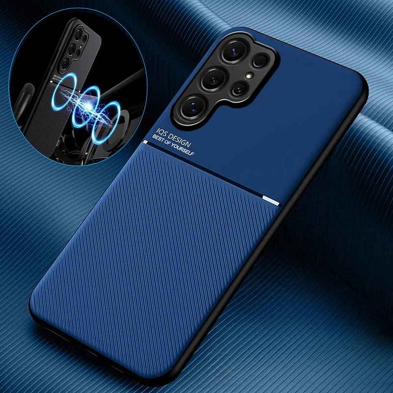 Leather Magnetic Phone Case for Samsung Galaxy S26 S25 Ultra S24 S23 S22 Plus A57 A37 A27 A07 A17 A56 A36 A26 A16 A06 Soft Cover