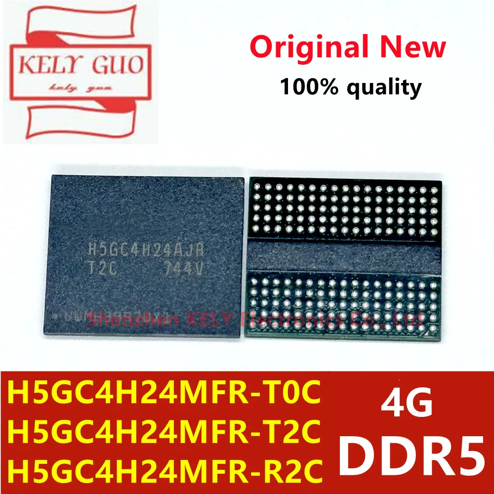 (4pieces)100% New H5GC4H24AJR T2C H5GC4H24AJR R0C H5GC4H24AJR R4C H5GC4H24AJR H5GC4H24MFR T0C T2C R2C DDR5 4G BGA Chispet