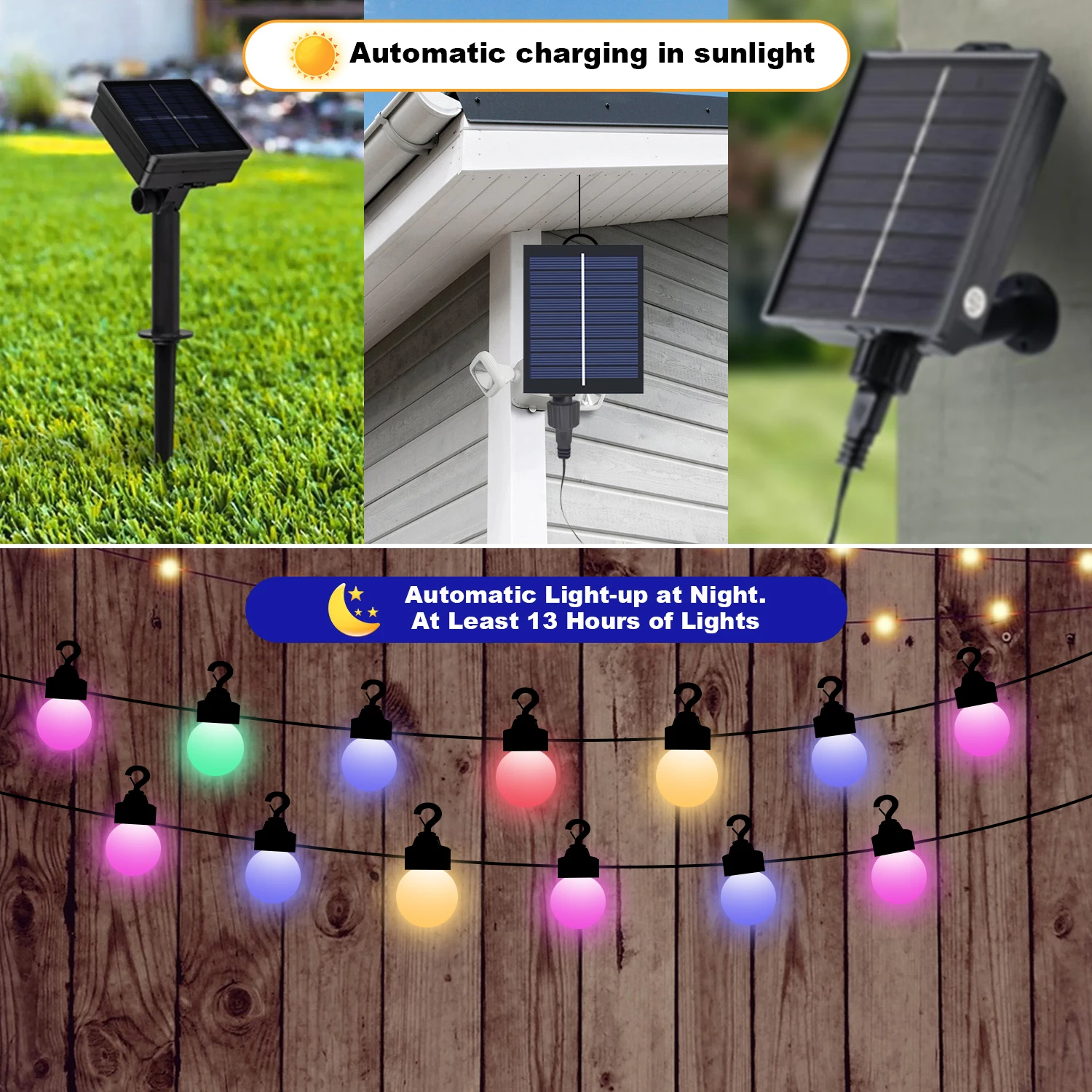 Imagem -05 - Frosted Globe Solar String Lights Smart Led Usb Bluetooth Controlador de Música Fariy Luzes Guirlanda Jardim ao ar Livre Decoração de Natal