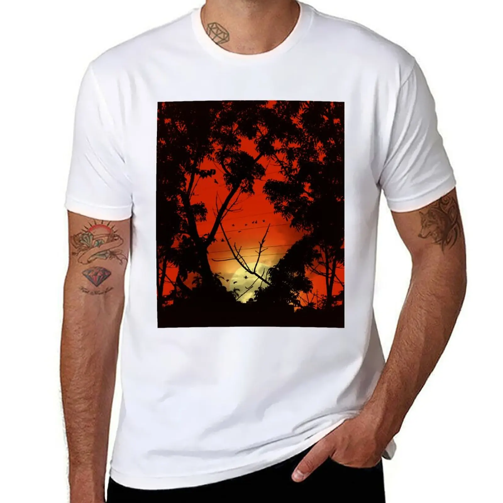 

Before Sunset T-Shirt essential t shirt men t shirt cotton 100% T-Shirt