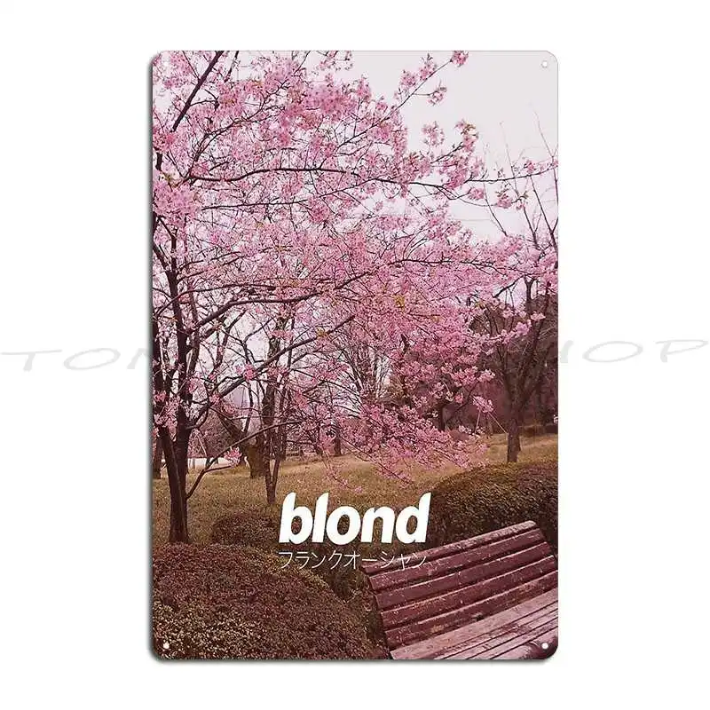 Blond Japanese Cherry Blossom Version Metal Plaque Poster Wall Decor Bar Cave Plates Cinema Personalized Tin Sign Poster