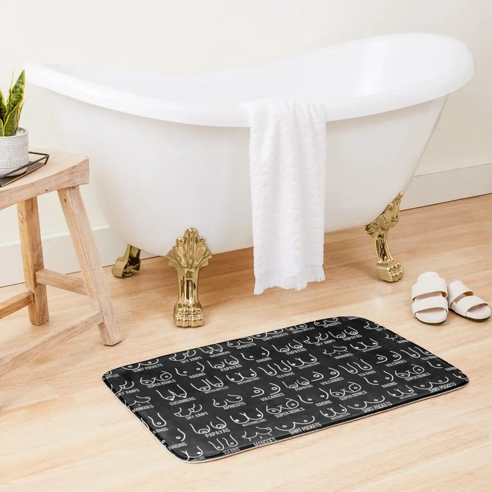 

Boobs Breast Pattern Bath Mat Bath Carpet Water Absorbent Mat