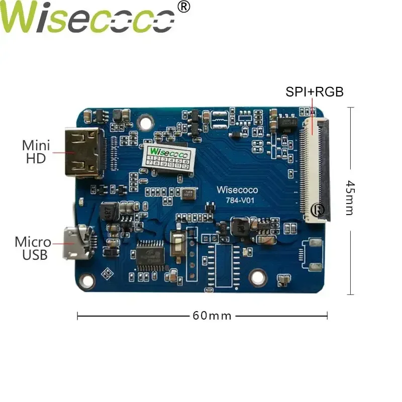 7.9 Inch 1280X400 Bar LCD Display TFT IPS Screen MIPI LCD Display Driver Board Case Secondary Monitor For Raspberry Pi Wisec