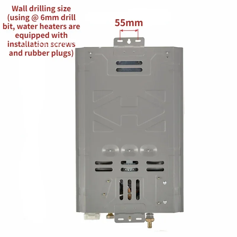 LPG Water Heater 6L/7L/8L/10L/12L LPG Propane Gas Tankless Instant Boiler Liquefied Petroleum Gas Water Heater For Household/Car