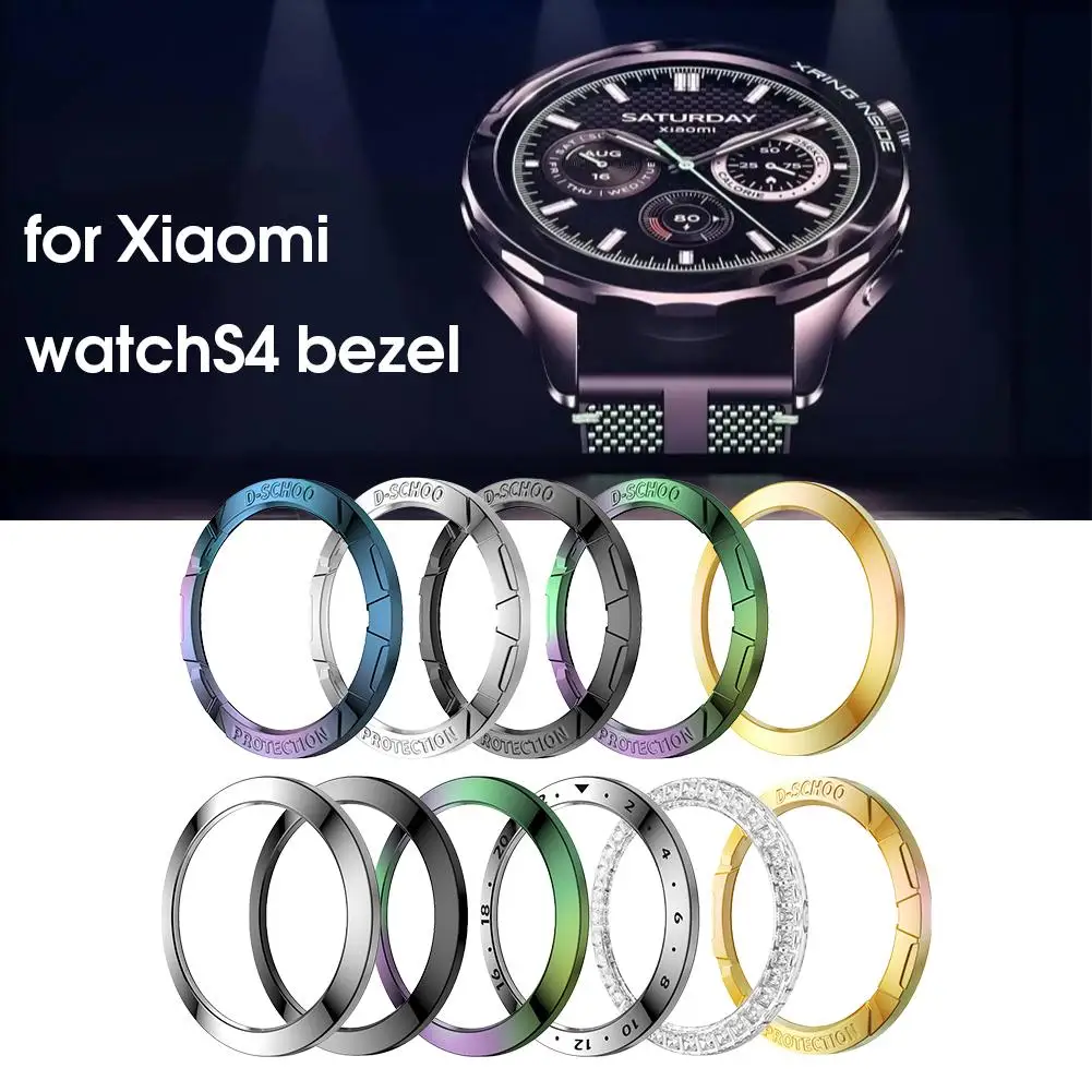 Bezel Replacement Kit for xiaomi WATCH S4 Strap Watch High Quality Bezel Insert Watch Case Accessories