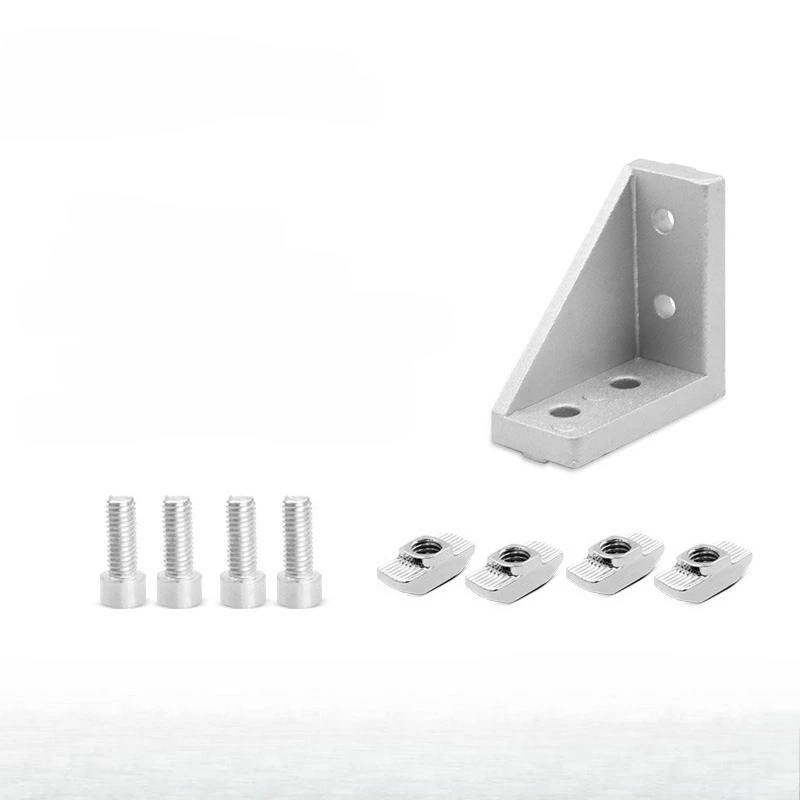 2040 corner fitting angle aluminum 20x40 L connector bracket fastener match use 2040 industrial aluminum profile 2020 2028