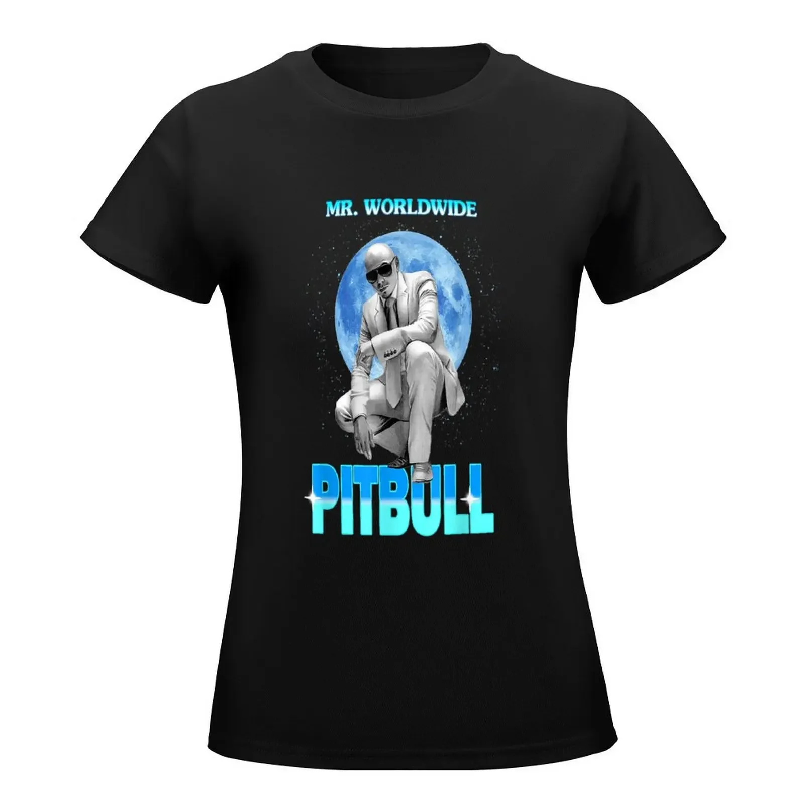 Mr. Worldwide Pit.bull Singer Superstar T-Shirt summer clothes Female clothing Short sleeve tee Women clothing