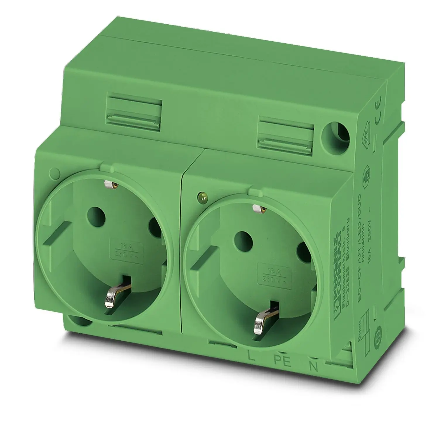 

EO-CF/UT/LED/DUO/GN 0804037 Double Socket