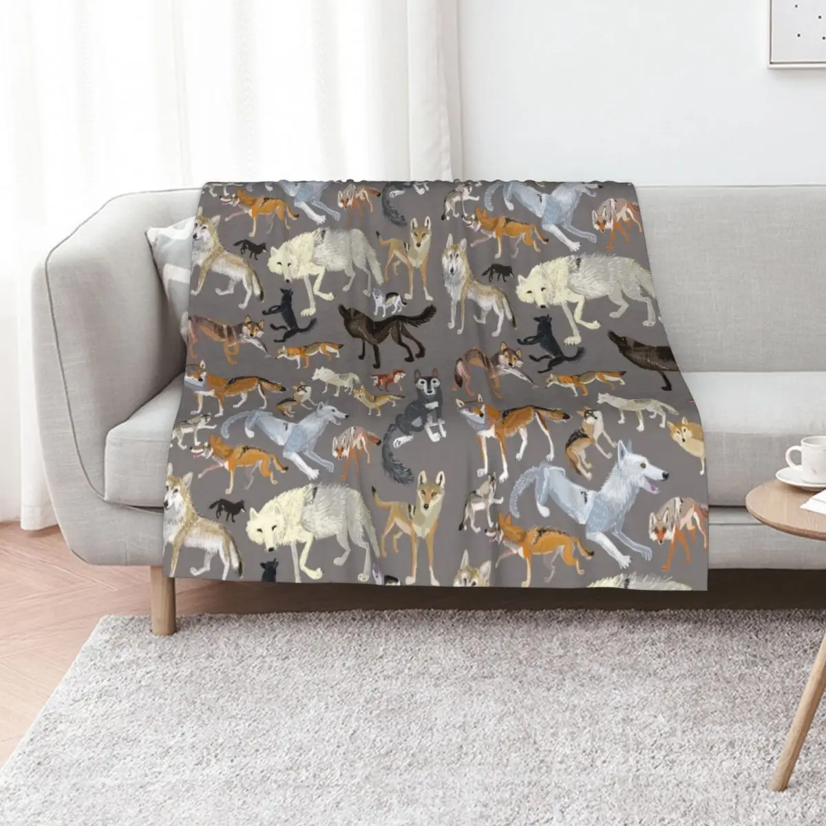 

Wolves of the worldGrey Throw Blanket for sofa Cute Plaid Luxury Thicken Comforter Blankets