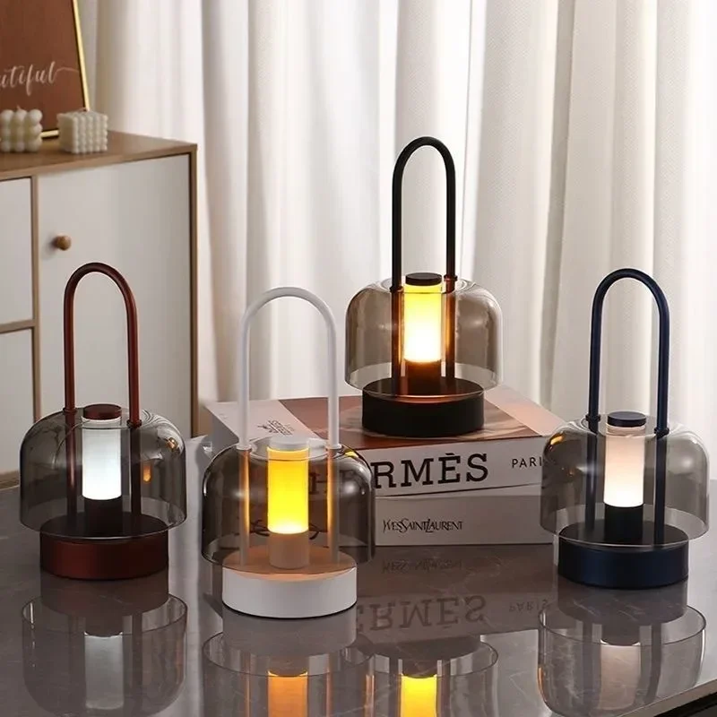 2026 Decorative Table Lamp,USB Rechargeable Ambient Light for Bedroom Living Room Outdoor Camping Desk Light
