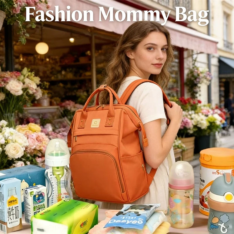 Mommy Outting Bag Mummy Bag Travel Fashion Mommy Bag Multi-functiona Lightweight Portable Large-capacity Baby Backpack Female